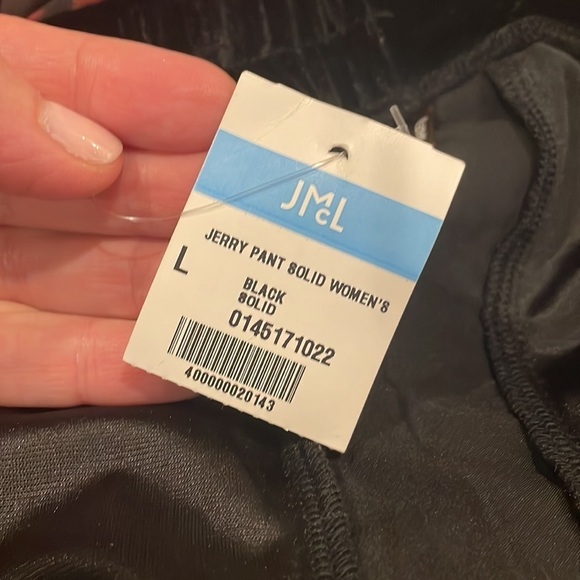 J. McLaughlin Jerry Pants NWT Size Large Black & Red Embellished Sides - Picture 7 of 12